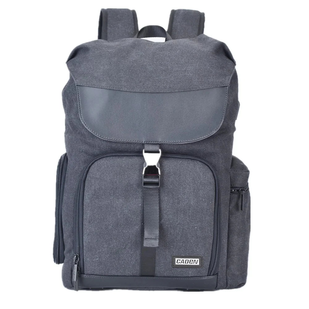 CADEN M8 for Nikon Canon Sony DSLR Camera Lens Tripod Backpack Shockproof Canvas Shoulder Bag - 2
