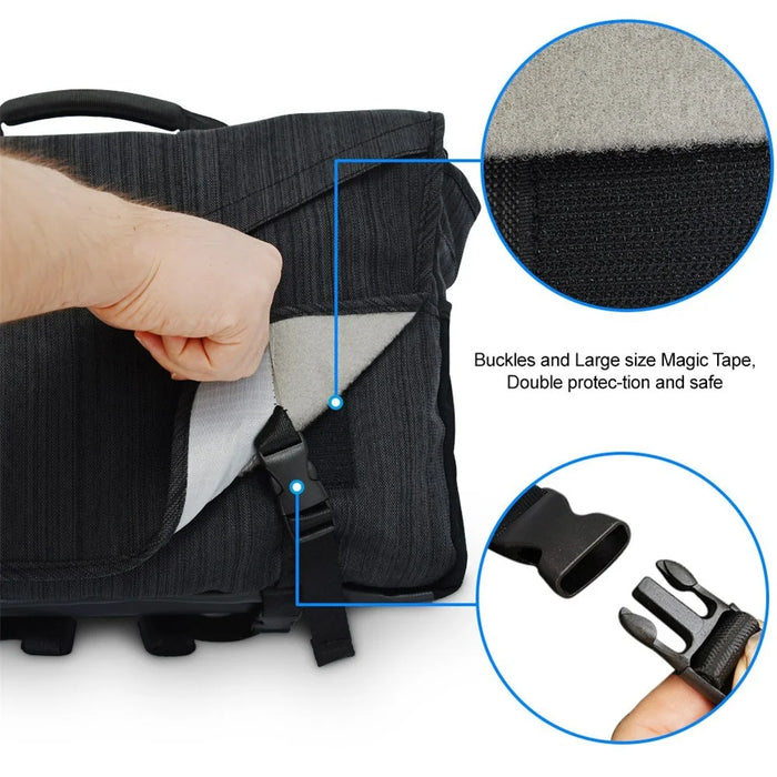 CADEN K11 Professional DSLR Camera Sling Bag Lens Tripod Waterproof Large Messenger Shoulder Bag - 6
