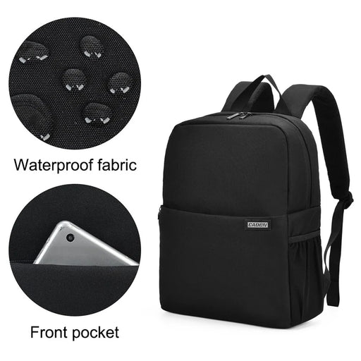 CADEN L4 Anti-Theft and Waterproof Camera Backpack SLR/DSLR Camera Backpack Leisure Travel Bag with Tripod Fastener - Size L 35x18x45cm - 2