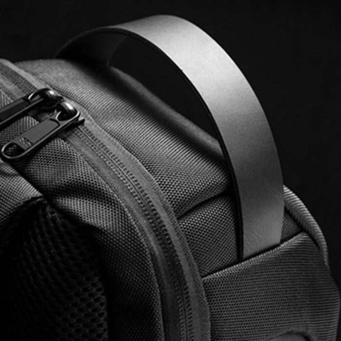 WEIXIER 9530 Men's Chest Bag Sling Bag with USB Charging Port Waterproof Crossbody Daypack Shoulder Bag Travel Storage Bag - Black - 7