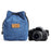 JCCOTTON FB-00001 Anti-scratch Drawstring Lens Carrying Bag for Canon Nikon DSLR Camera Storage Bag, Square/Size M - Blue - 1