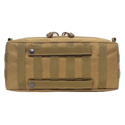 H-107 Outdoor Tactical Bag Multi-Purpose Large Capacity Shoulder Bag Storage Accessory Pack for Hiking Fishing Camping - Tan - 1