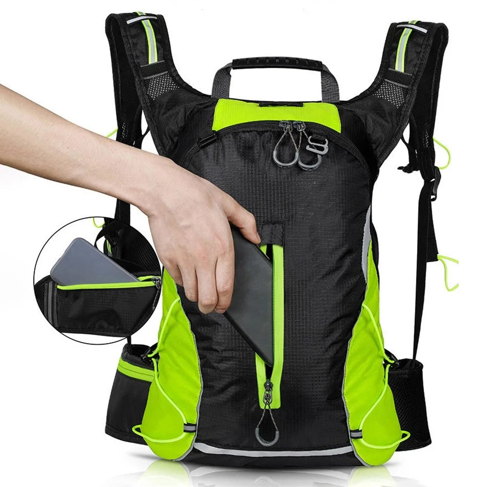 YS-040A 16L Cycling Backpack Outdoor Climbing Hiking Sport Bag Nylon Casual Travel Bag for Men Women - Green - 4
