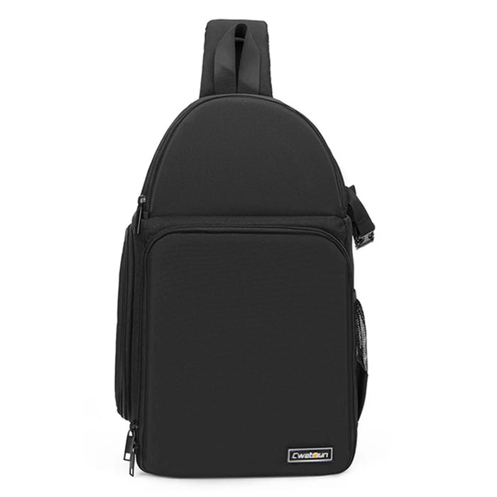 CWATCUN D15 Waterproof Shockproof Liner Crossbody Bag for Camera Lens, with Tripod Fixing Straps - 5