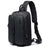 BANGE BG-7079 USB Charging Crossbody Bag with Anti-theft Pocket Oxford Cloth Chest Pack - Black - 1