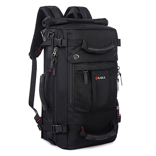 KAKA KA-2050 40L Backpack Waterproof Shoulder Bag with Chest Buckle for Camping Hiking Traveling - Black - 1