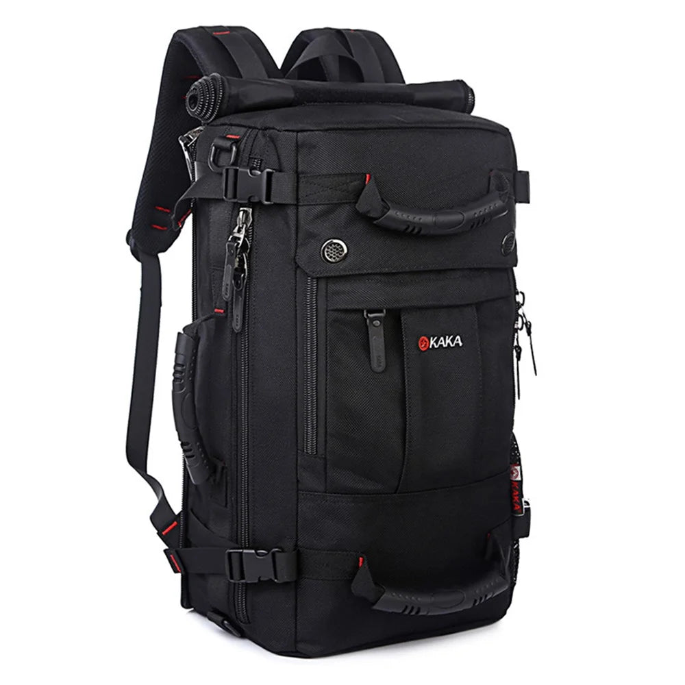 KAKA KA-2050 40L Backpack Waterproof Shoulder Bag with Chest Buckle for Camping Hiking Traveling - Black - 1