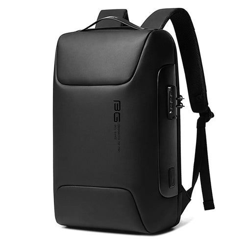 BANGE BG-7216 Men Business Travel Oxford Cloth Backpack Anti-theft Laptop Clothes Storage Shoulders Bag with Charging Port - Black - 1