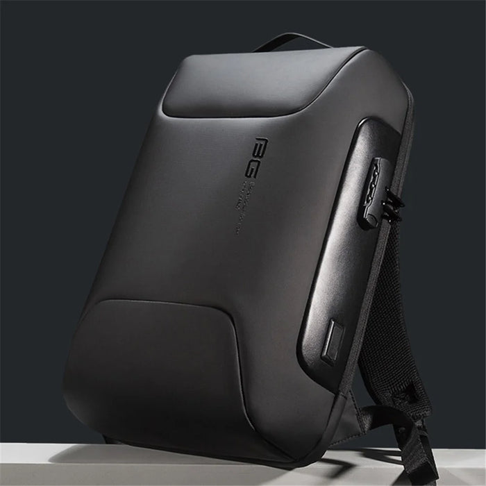 BANGE BG-7216 Men Business Travel Oxford Cloth Backpack Anti-theft Laptop Clothes Storage Shoulders Bag with Charging Port - Black - 3