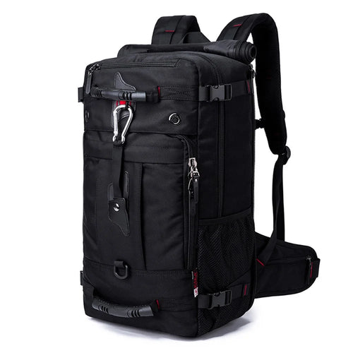 KAKA KA-2070-1 Men Camping Hiking Multi-function 40L Shoulder Bag Outdoor Waterproof Backpack with Hidden Shoulder Strap - Black - 1