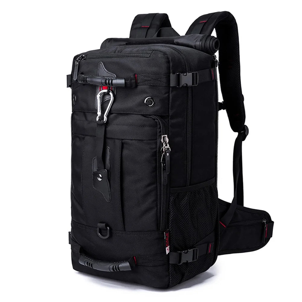 KAKA KA-2070-1 Men Camping Hiking Multi-function 40L Shoulder Bag Outdoor Waterproof Backpack with Hidden Shoulder Strap - Black - 1