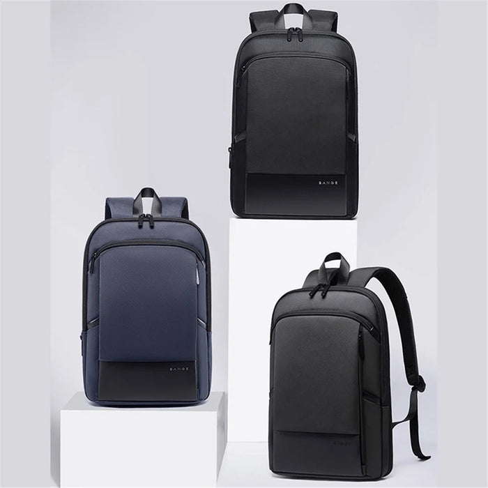 BANGE BG-77115 15.6-inch Laptop Backpack Oxford Cloth Lightweight Expandable Shoulder Bag - Blue - 3
