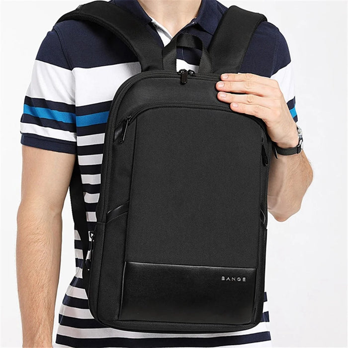 BANGE BG-77115 15.6-inch Laptop Backpack Oxford Cloth Lightweight Expandable Shoulder Bag - Blue - 5