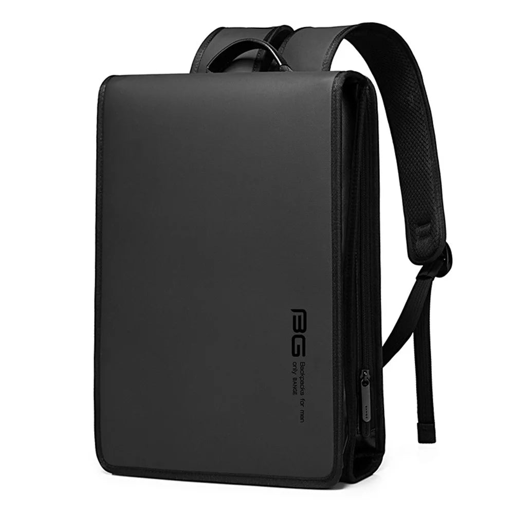 BANGE BG-7252 Men's Backpack Business Style Laptop Bag Shoulders Bag Travel Supplies - Black - 1