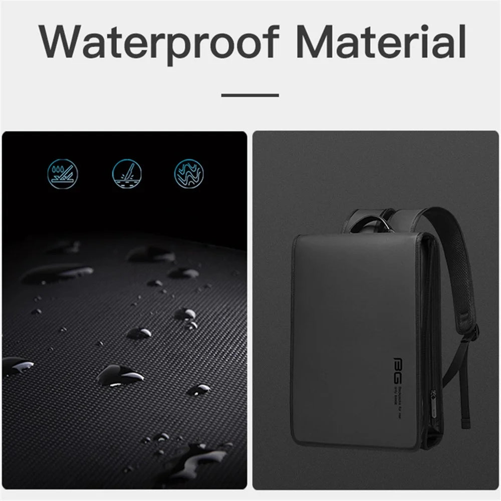 BANGE BG-7252 Men's Backpack Business Style Laptop Bag Shoulders Bag Travel Supplies - Black - 3