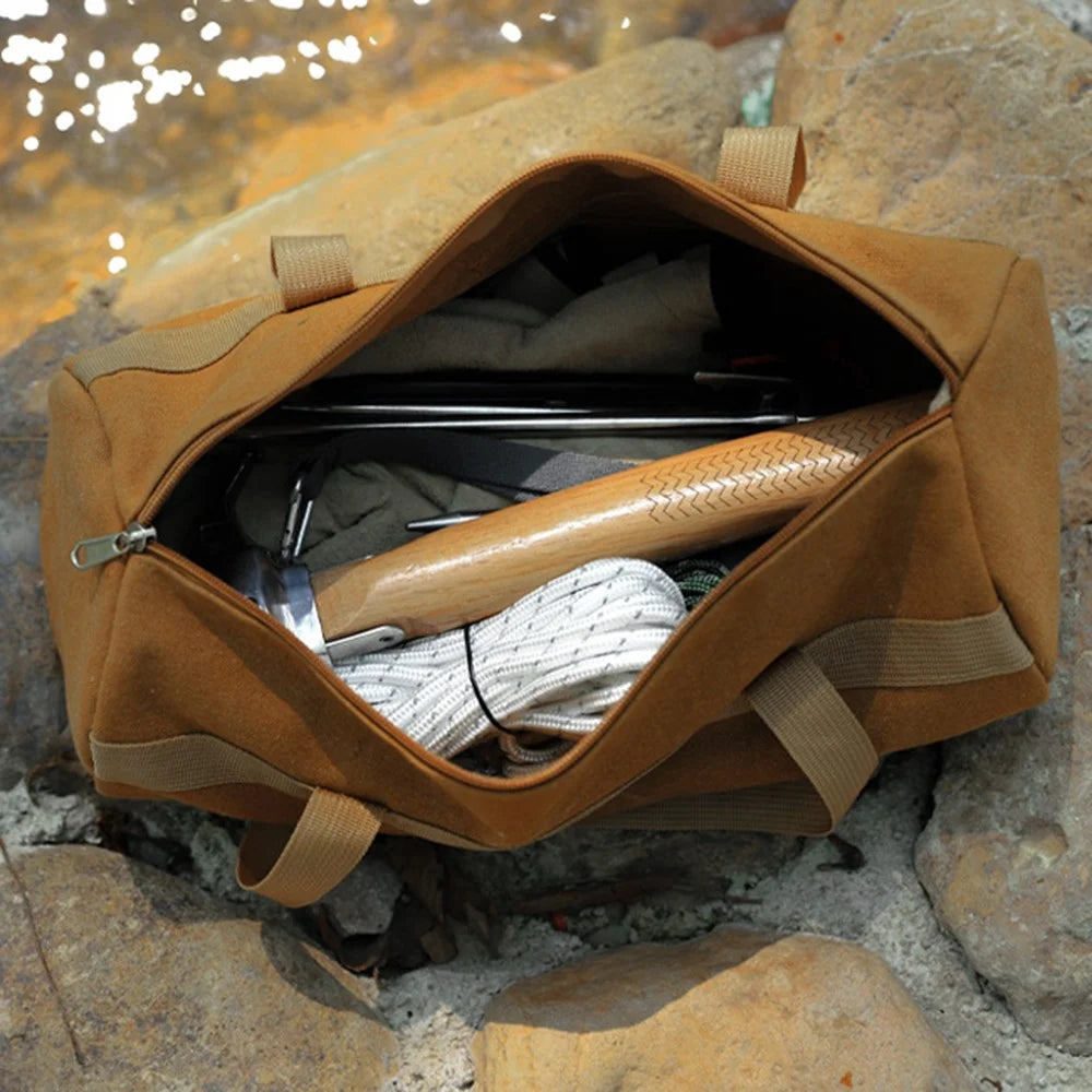 HIKE MOUNT Outdoor Camping Tool Storage Bag Hammer Tent Ground Nail Rope Organizer Carrying Bag for Hiking Backpacking Mountaineering - 3