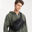OZUKO 9551 Crossbody Shoulder Bag Casual Business Lightweight Chest Bag for Tactical Travel Work - Black - 4
