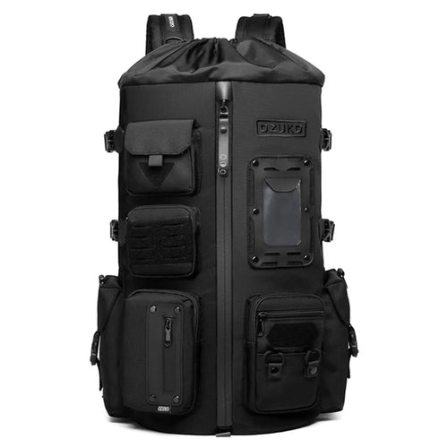 OZUKO 9573 Large Capacity Multifunctional Men Backpack Waterproof Outdoor Trekking Camping Mountaineering Daypack Rucksack - Black - 1