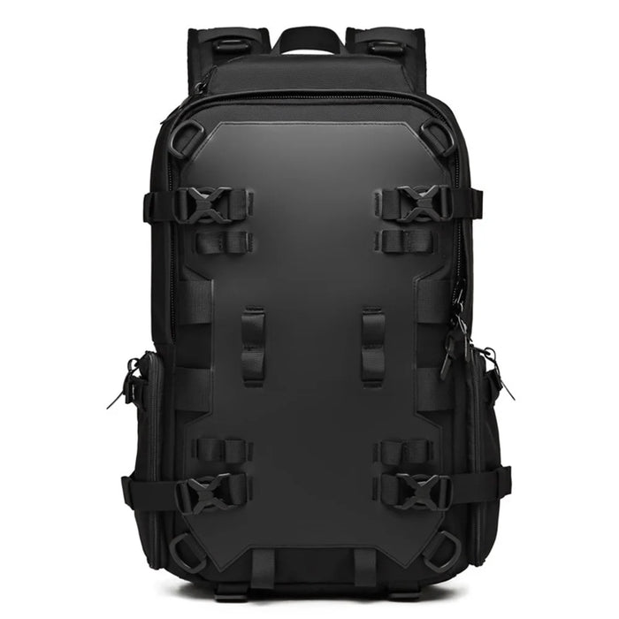 OZUKO 9587 Multifunctional Tactical Backpack Oxford Cloth Waterproof Rucksack for Hiking Camping Traveling - Black - 1