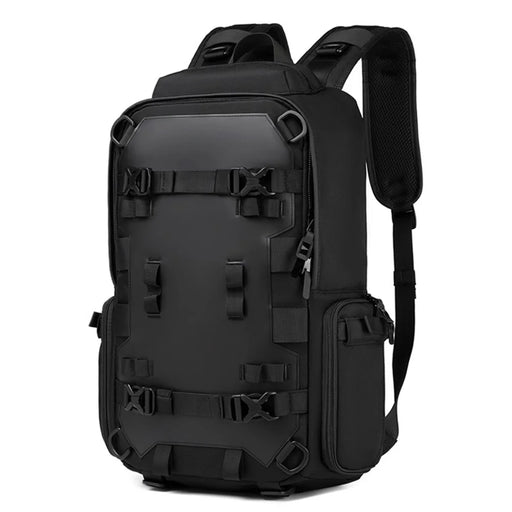 OZUKO 9587 Multifunctional Tactical Backpack Oxford Cloth Waterproof Rucksack for Hiking Camping Traveling - Black - 2