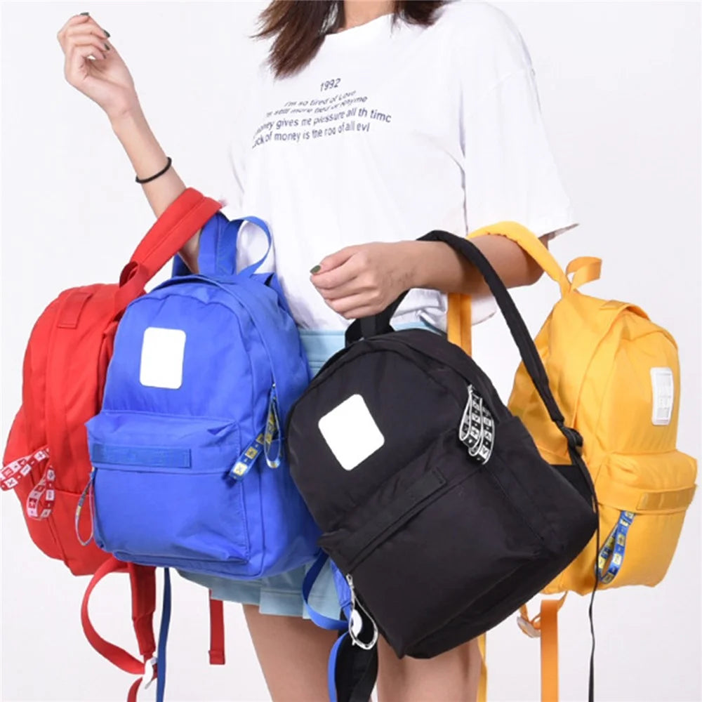 ANMEILU 1043 Solid Color Casual Nylon Backpack Mini Shoulder Bag for iPad Pro 9.7-inch (Small Size) - Yellow - 6