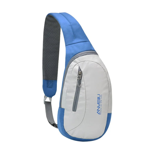 ANMEILU 2026 Travel Sling Bag Chest Bag Crossbody Daypack for Hiking, Cycling, Work - Blue / White - 1