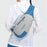 ANMEILU 2026 Travel Sling Bag Chest Bag Crossbody Daypack for Hiking, Cycling, Work - Blue / White - 2