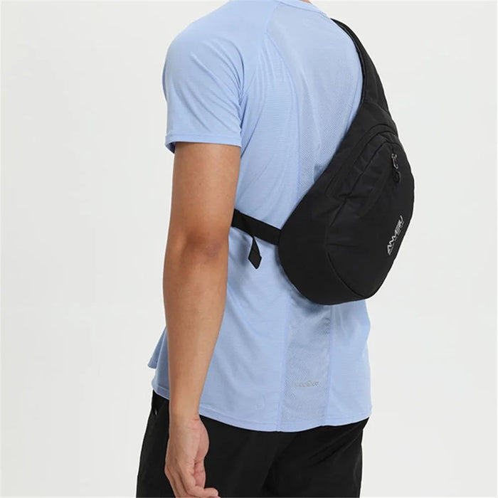 ANMEILU 2026 Travel Sling Bag Chest Bag Crossbody Daypack for Hiking, Cycling, Work - Blue / White - 4