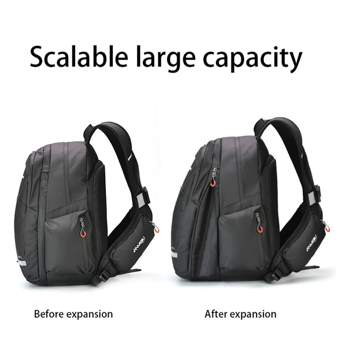 ANMEILU 6006 Multifunction Expandable Motorbike Helmet Storage Bag Bike Accessories Shoulders Backpack Laptop Backpack Cycling Bag (with Rain Cover) - 5