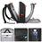 ML8018 Large Business Laptop Backpack Travel Rucksack Bag Water-Repellent Shoulders Bag with External USB Charging Port - 4