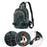 HAOSHUAI 5122(New Version) Multifunction Men Chest Bag Backpack Anti-splash Nylon Casual Single Shoulder Bag - Blackish Green - 5