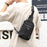 HAOSHUAI 1100-12# Men's Chest Bag Large Nylon Shoulders Backpack Outdoor Sling Bag with External USB Charging Port - Grey - 3
