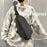 HAOSHUAI 1100-25# Water-repellent Nylon Chest Bag Men's Sling Bag for Sport, Travel and Work - Black - 2