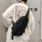 HAOSHUAI 1100-25# Water-repellent Nylon Chest Bag Men's Sling Bag for Sport, Travel and Work - Black - 4