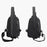 HAOSHUAI 1100-25# Water-repellent Nylon Chest Bag Men's Sling Bag for Sport, Travel and Work - Black - 6