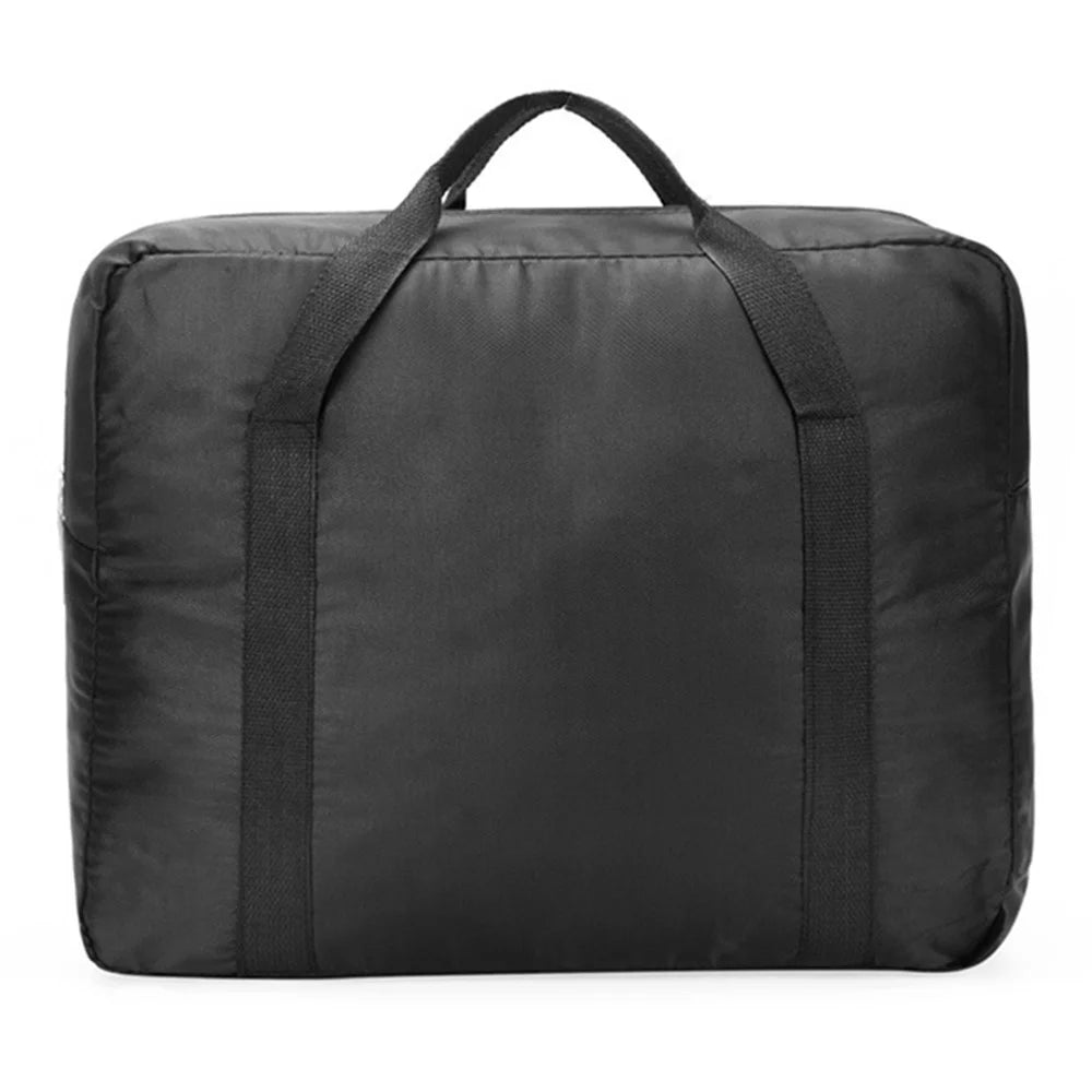 Foldable Travel Bag Water Resistant Nylon Large Luggage Organizer Storage Bag Travel Duffel Bag - Navy Blue - 5