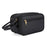PU Leather Zipper Makeup Bag Portable Travel Cosmetics Toiletry Carrying Bag - Black - 3