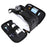 PU Leather Zipper Makeup Bag Portable Travel Cosmetics Toiletry Carrying Bag - Black - 6