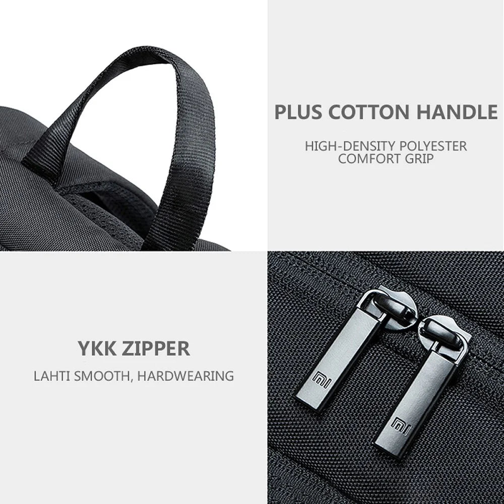 XIAOMI Stylish Business Laptop Backpack 18L Travel Casual 900D Oxford Cloth Waterproof Daypack (Chinese Version) - Black - 6