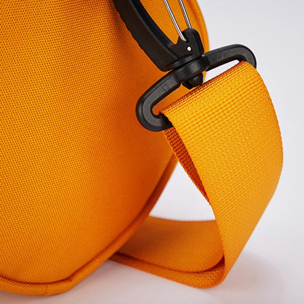 Gym Bag Nylon Oxford Cloth Waterproof Sports Bag Weekender Bag with Inner Pocket, Size: M - Yellow - 7