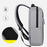 Casual Nylon Oxford Cloth Backpack Waterproof Laptop Dual Shoulders Bag with USB Port - Grey - 6
