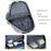 Casual Nylon Oxford Cloth Backpack Waterproof Laptop Dual Shoulders Bag with USB Port - Grey - 7