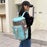 Waterproof Nylon Oxford Cloth Backpack Outdoor Travel Luggage Holdall Shoulder Bag - Sakura Pink - 4