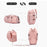 Waterproof Nylon Oxford Cloth Backpack Outdoor Travel Luggage Holdall Shoulder Bag - Sakura Pink - 5