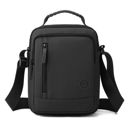 WEPOWER 1242# Waterproof Nylon Men Crossbody Bag Handbag Casual Sling Shoulder Bag Pouch, Size S - Black - 1