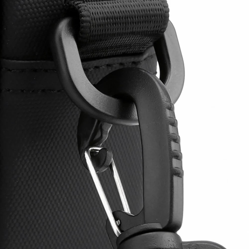 WEPOWER 1237# Casual Mini Men Crossbody Bag Multifunctional Nylon Chest Bag Phone Pouch - Black - 6