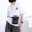 HAOSHUAI 6809 Water-Repellent Nylon Crossbody Bag Men's Daily Use Phone Carrying Pouch Travel Shoulder Bag - Dark Blue - 7