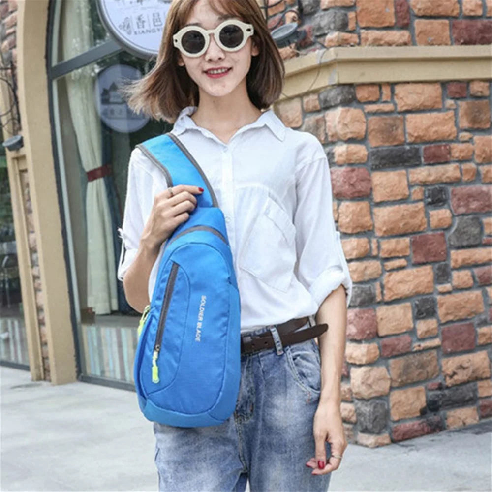 SOLDIER BLADE 1104 Cycling Shoulder Bag Outdoor Leisure Sports Bag Lightweight Polyester Cross Body Bag - Blue - 4