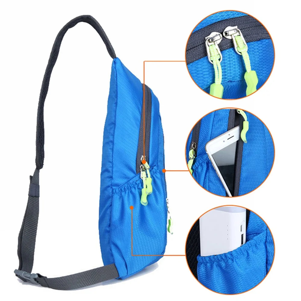 SOLDIER BLADE 1104 Cycling Shoulder Bag Outdoor Leisure Sports Bag Lightweight Polyester Cross Body Bag - Blue - 5