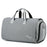 SOLDIER BLADE 8819 Men Suit Shoes Clothes Storage Bag Polyester Travel Luggage Tote Crossbody Bag - Light Grey - 1
